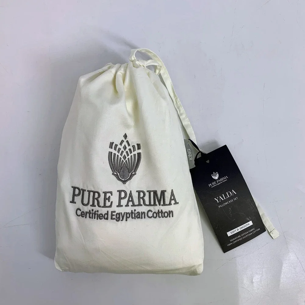 Pure Parima Yalda Pillowcase Set Certified Egyptian Cotton Soft Smooth King